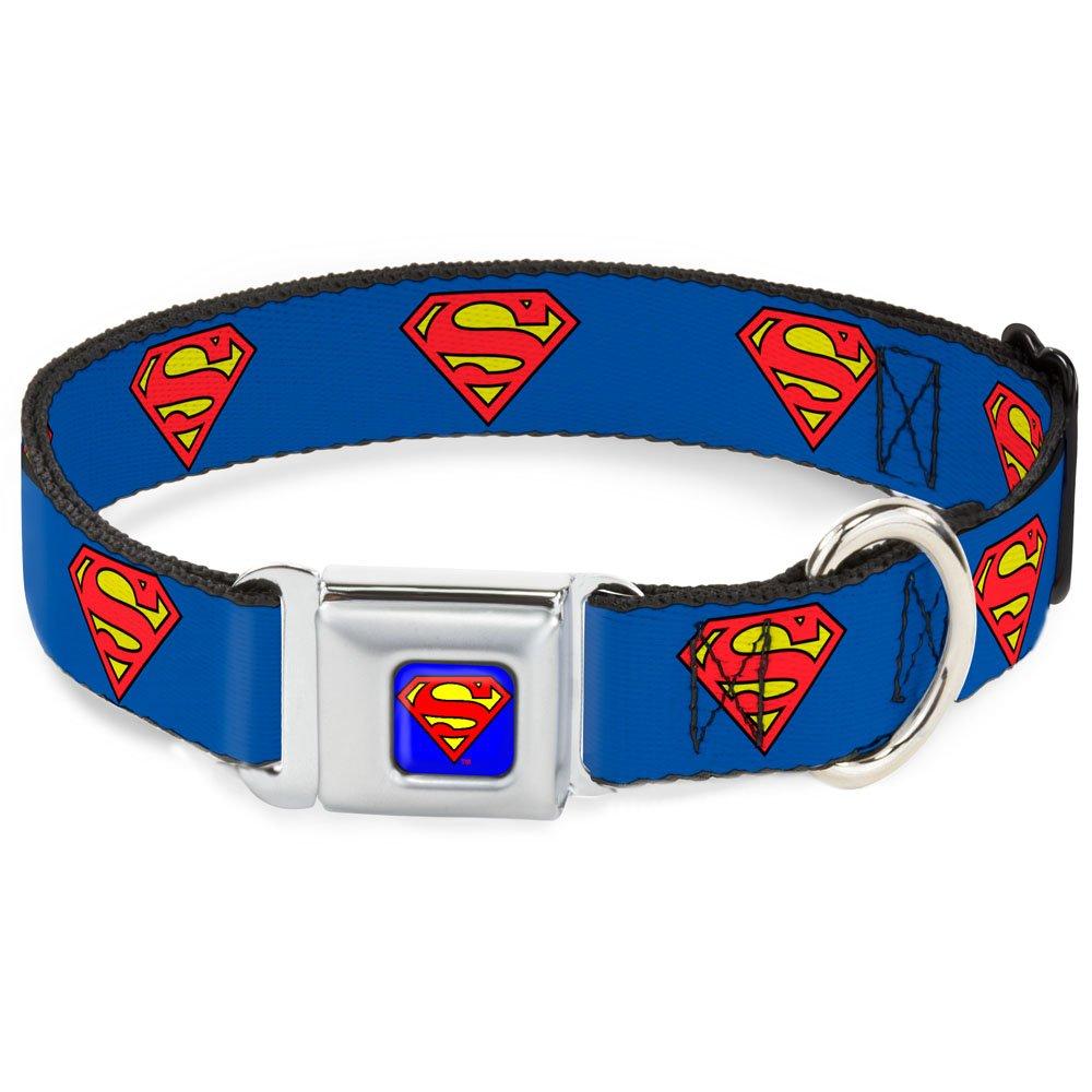 [Australia] - Buckle Down Superman DC Comics Superhero Classic Logo Seatbelt Fun Animal Pet Dog Cat Collar 