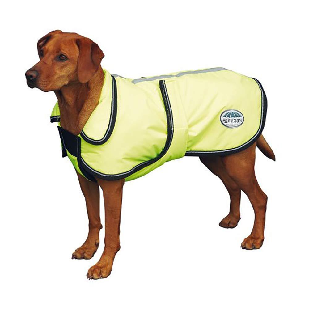 Weatherbeeta Reflective Dog Parka 300D Deluxe 24" Yellow - PawsPlanet Australia