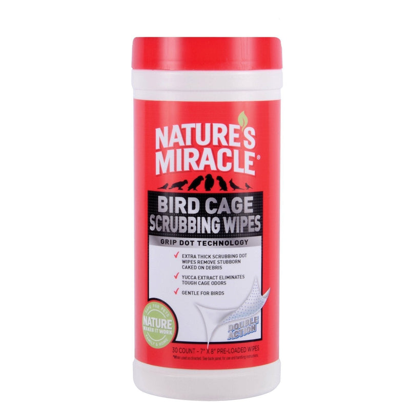 [Australia] - Nature's Miracle 30 Count Bird Cage Scrubbing Wipes Original Version 