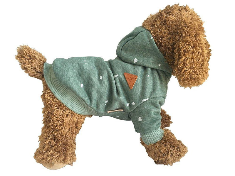 [Australia] - BONDOGLAND Dog Hoodies Pet Jumpsuit Kitty Clothes Puppy Pjs Sweater Tracksuit for Small Dogs Cat S(Chest11.8"-13.77", 2.5-4 lb) 