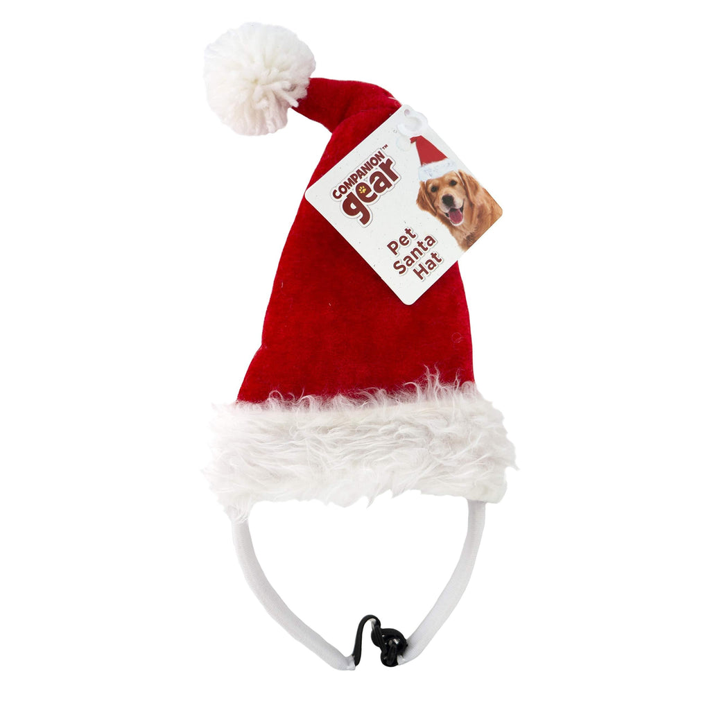 [Australia] - Companion Gear Pet Holiday Headbands, Holiday Santa Hat, Medium/Large Pet, Hat for Party Accessory 