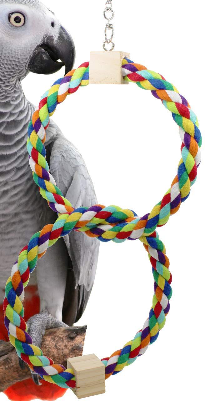 [Australia] - 1676 Rainbow Ring 1677 Twin Rainbow Ring 1678 Tri Rainbow Ring Bonka Bird Toys Parrot Parrotlet 