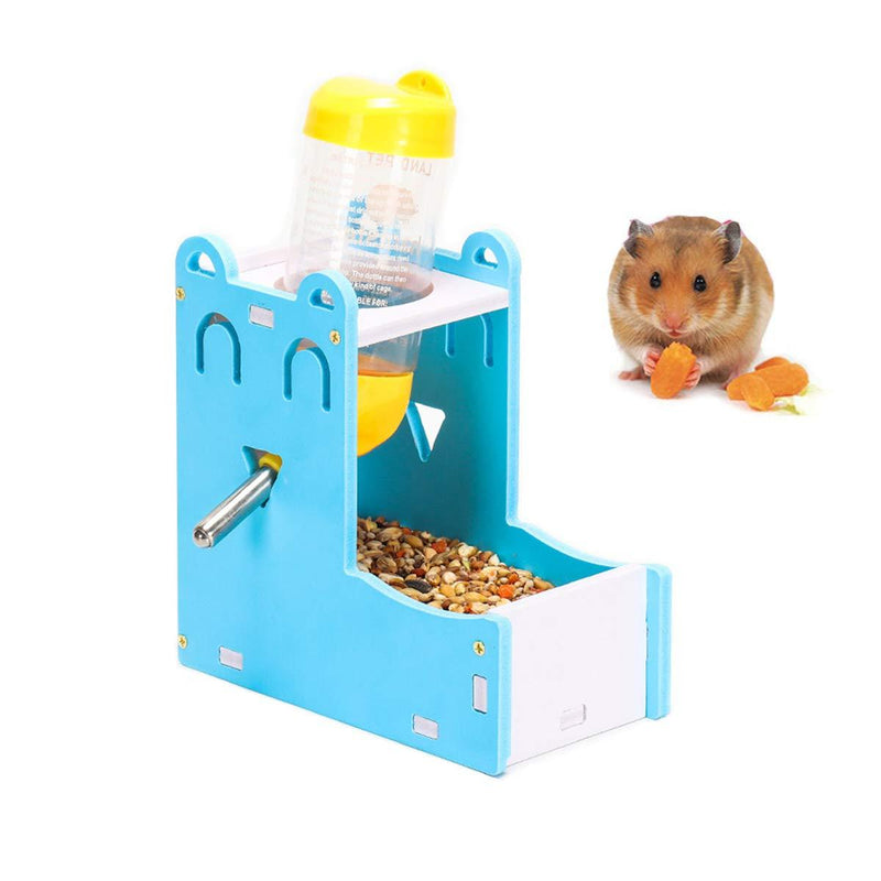 2 in 1 Hamster Hanging Water Bottle Pet Auto Dispenser with Base for Hamster Rat Gerbil Mouse Guinea Pig 125ML - PawsPlanet Australia