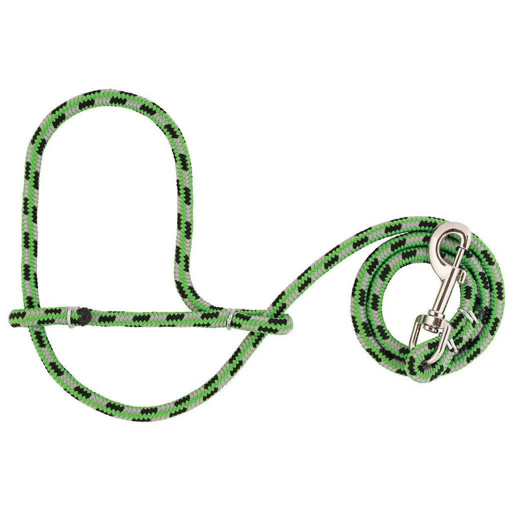 Weaver Leather Rope Sheep & Goat Halter, Lime/Black/Gray - PawsPlanet Australia
