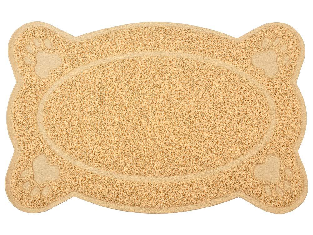 DM Cat Litter Box Debris Catcher Mat,Kitty Scatter Control Rug,16x10 Inches,5 Colors Available Creamy - PawsPlanet Australia