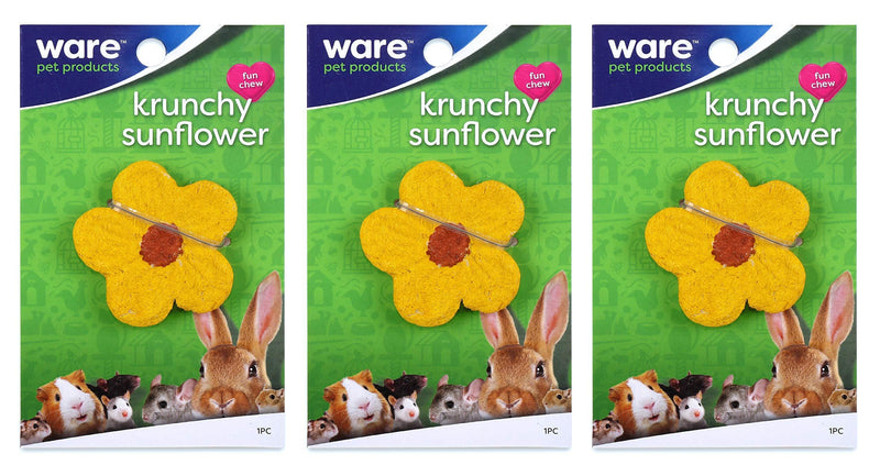 [Australia] - Ware Pet 3 Pack of Krunchy Sunflower Small Animal Chews 