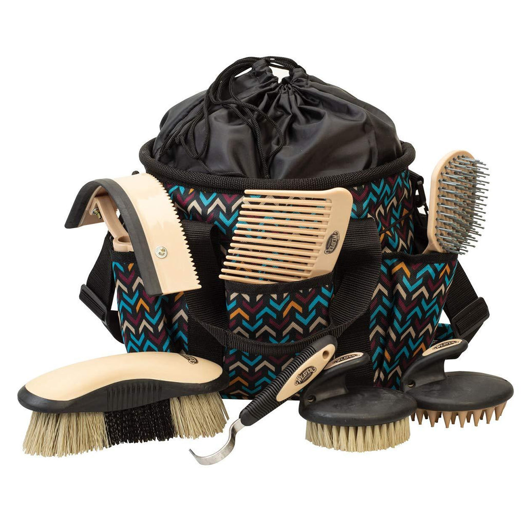 Weaver Leather Horse Grooming Kit Black Insignia - PawsPlanet Australia