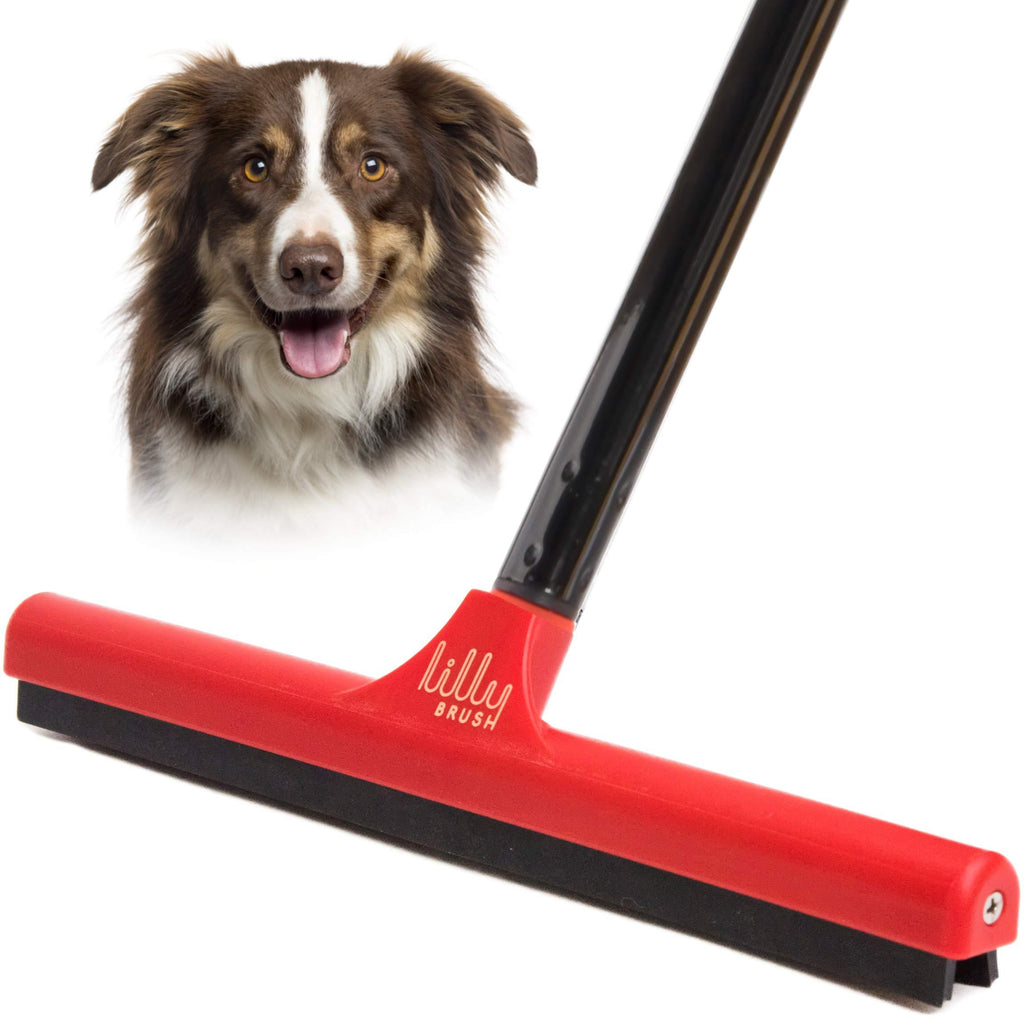 Lilly Brush Mighty Pet Hair Detailer with 52" Sturdy Steel Handle for removing Dog Hair and Cat Hair from Carpets and Rugs. - PawsPlanet Australia