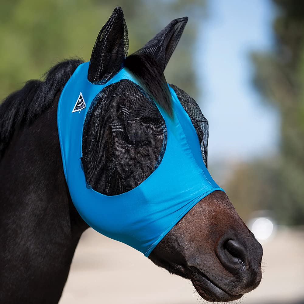 Professional`S Choice Comfort Fit Fly Mask Oversized Blue - PawsPlanet Australia