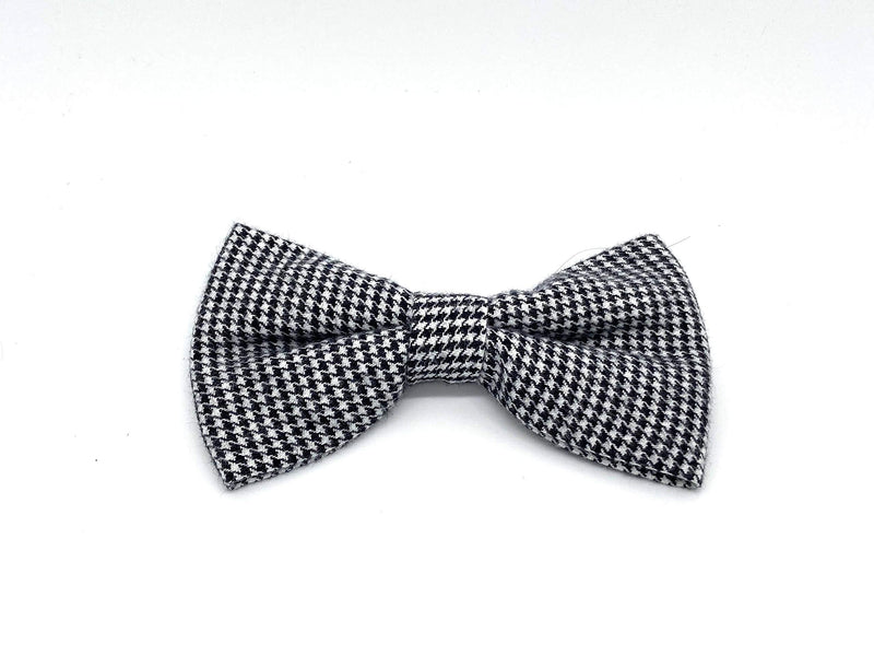 HUGO & HUDSON HHOBOW10069-L Houndstooth Dog Bow Tie, Large, Black - PawsPlanet Australia