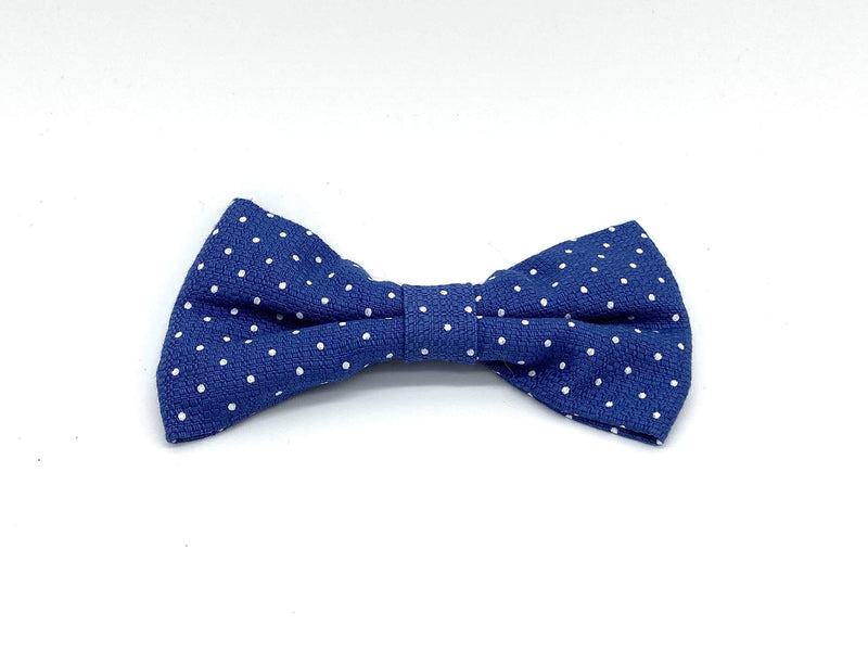 HUGO & HUDSON HHOBOW10090-L Polka Dot Dog Bow Tie, Large, Navy - PawsPlanet Australia