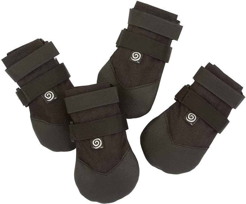 Ultra Paws Durable Heavy Duty Water Resistant Tough Nylon with Thick Soles for Small, Medium and Large Dogs Size 5 - 2.5" W Black - Heavy Duty - PawsPlanet Australia