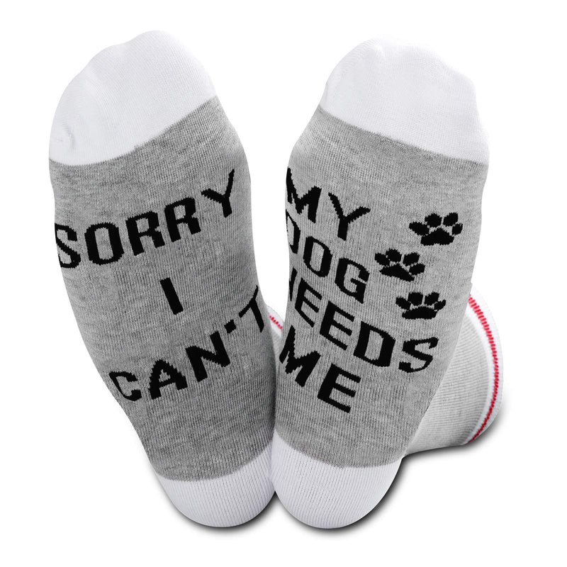 TSOTMO Animal Socks Cute Cat Socks Sorry I Can’t My Cat Needs Me Socks Animal Lovers Gift Dog Needs - PawsPlanet Australia