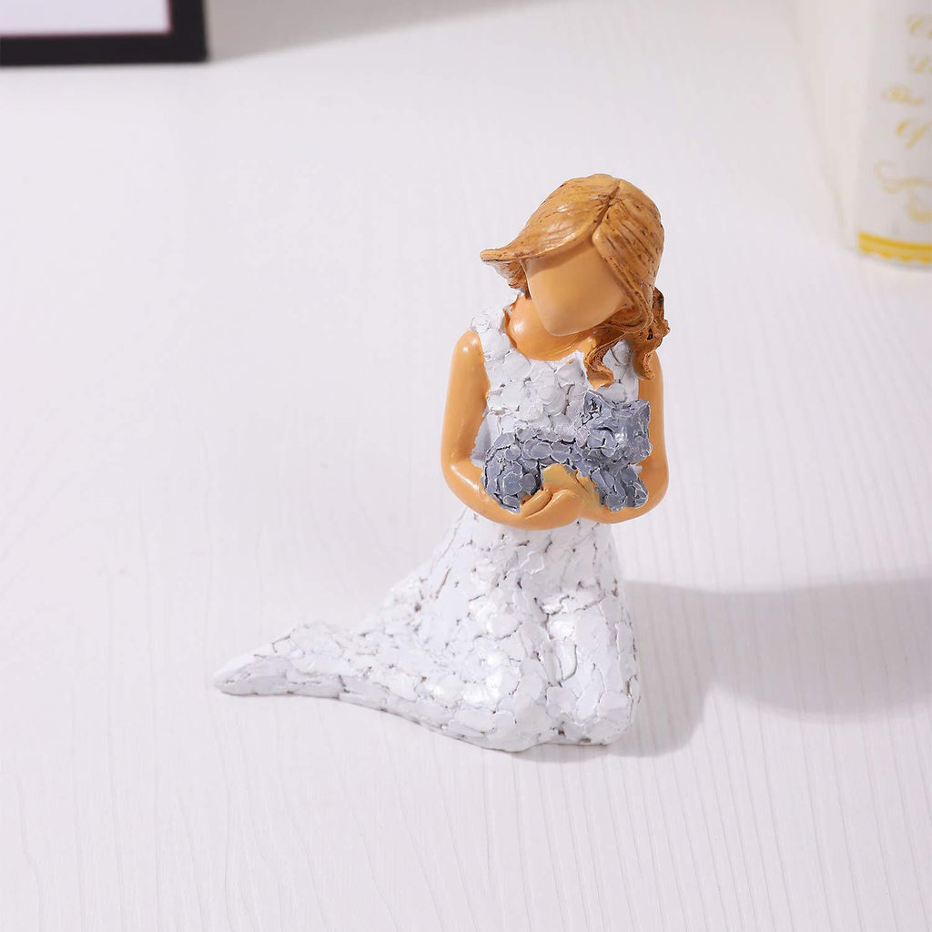 Cat Memorial Gifts, Cat Angel Figurines, Angel of Friendship, Cat Memorials, 5 Inches Sculpted Hand-Painted Figures (Cat) - PawsPlanet Australia