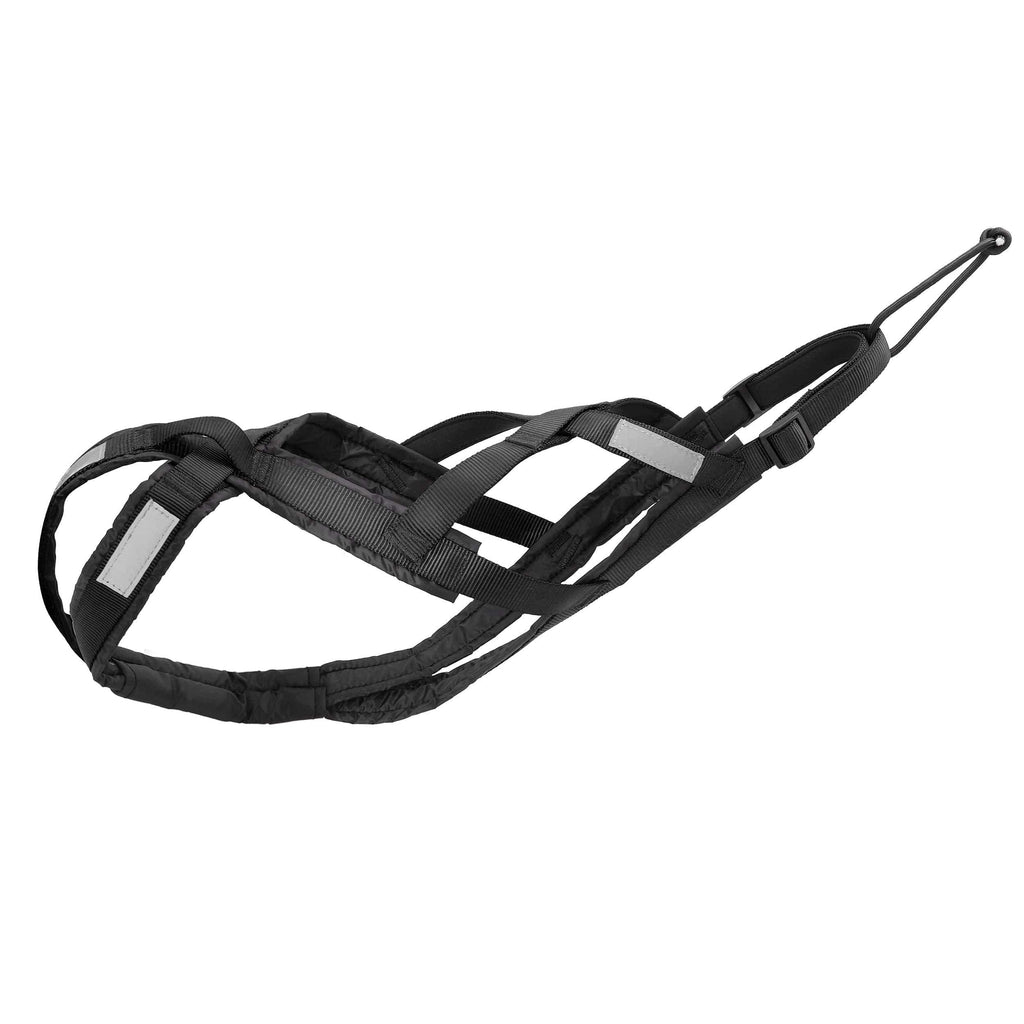 PET ARTIST Adjustable Sledding Dog Harness - Reflective Dog Pulling Harness for Large Dogs - X Back Sled Pro Harness for Weight Pulling,Bikejoring,Skijoring,Canicross,Scootering,Skateboarding,Black,M M:Neck 11.5-15.5",Chest 21.5-29.5",Back 19-22.5" Black - PawsPlanet Australia