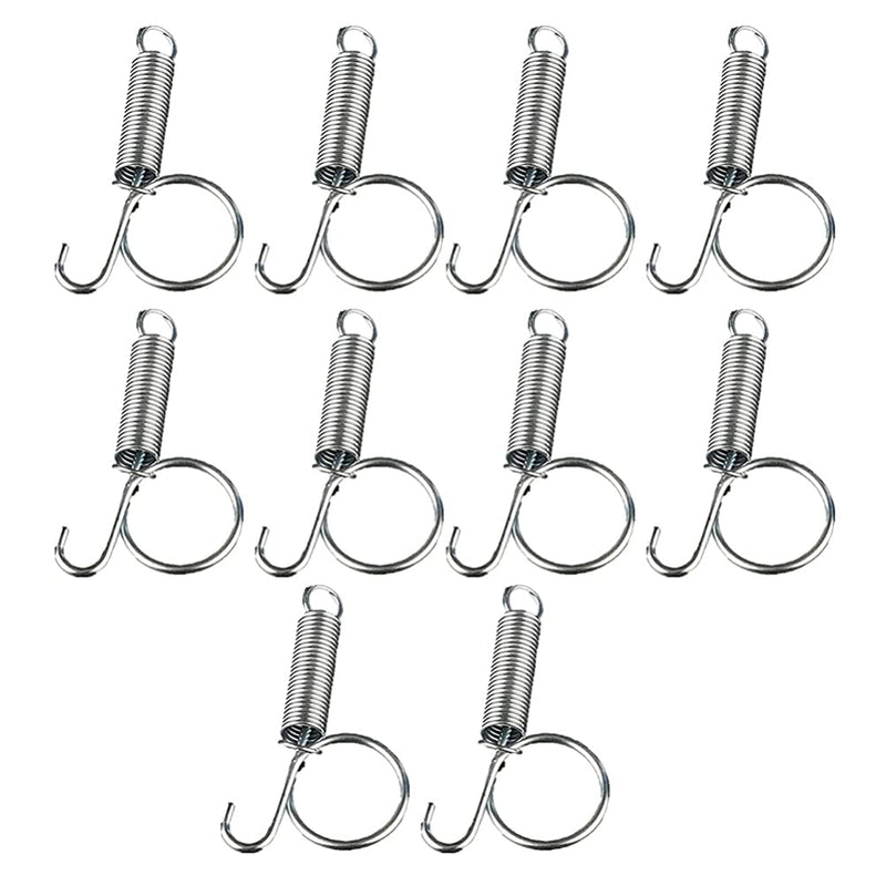 Hemobllo 10PCS Metal Finger Spring Latch Hook for Fixing Pet Cage Door for Wire Rabbit Cages Doors Bunnies Rodents Hamsters Squirrels Birds - PawsPlanet Australia