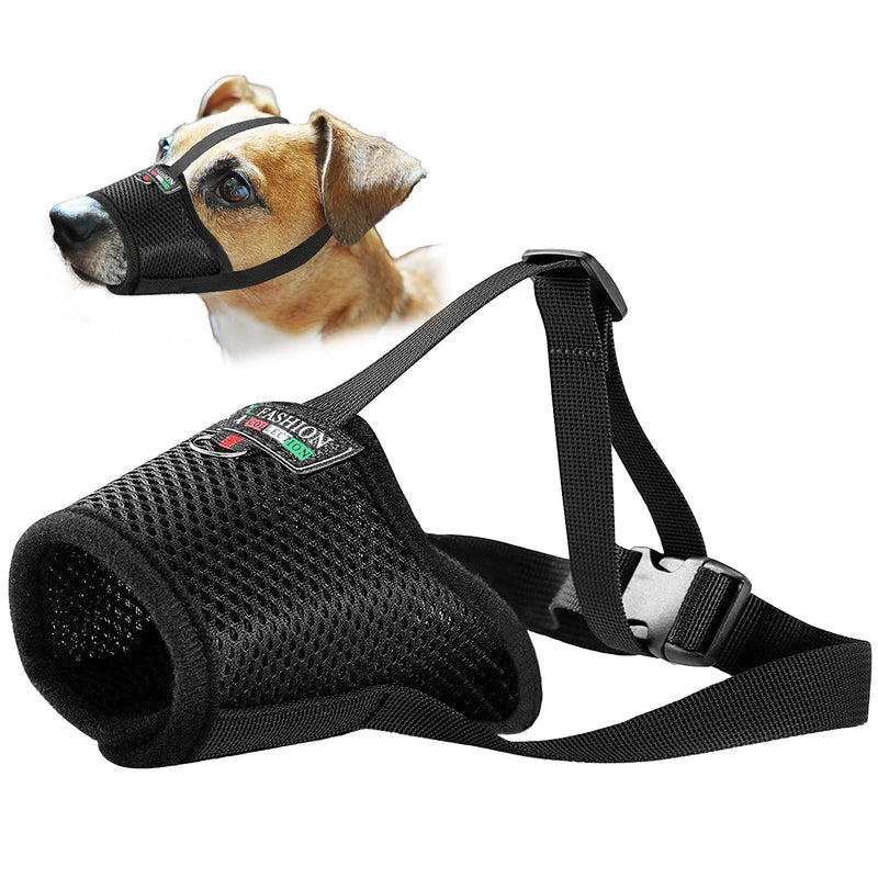 2 Pack Dog Muzzles, Soft Dog Muzzle for Small Medium Large Dogs Anti Biting Barking Chewing, Air Mesh Breathable Drinkable Adjustable Loop Pet Muzzle 3 Sizes Large (Pack of 2) - PawsPlanet Australia