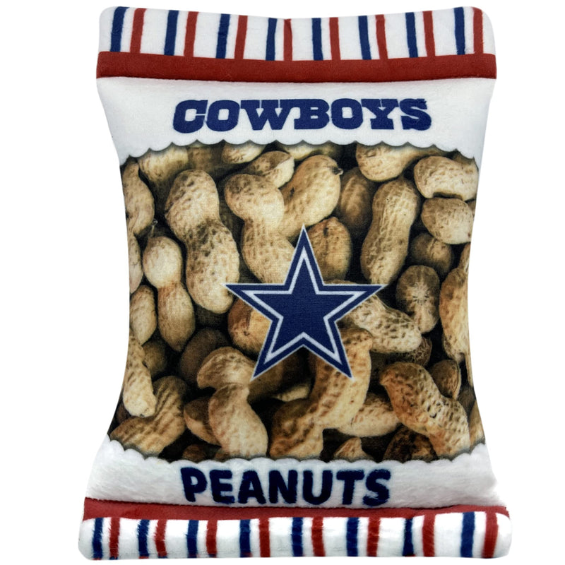 NFL Baltimore Ravens Crinkle FINE Plush Dog & CAT Squeak Toy Dallas Cowboys STADIUM PEANUTS SNACK - PawsPlanet Australia