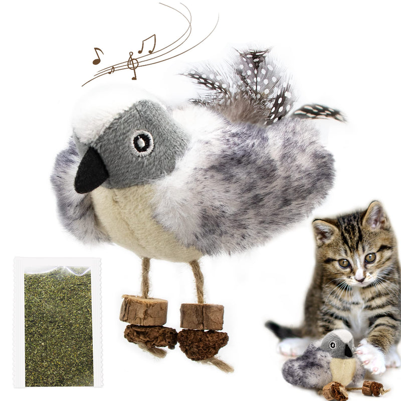 PAZ'S GIFT Cat Toys Catnip Toy cat chew Toy cat Kicking silvervine Stick Teeth Cleaning Cute Kitten Teething Indoor Interactive Catnip toy squeak bird - PawsPlanet Australia