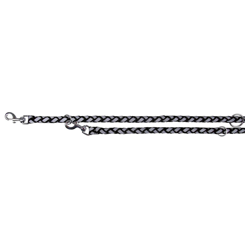 SaferLife Cavo Reflect adjustable leash, S-M: 2.00 m/ø 12 mm, black - PawsPlanet Australia