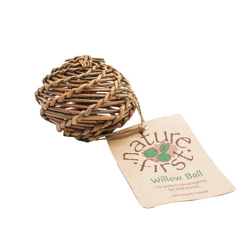 """Nature First"" Small Willow Ball for Small Animals" - PawsPlanet Australia