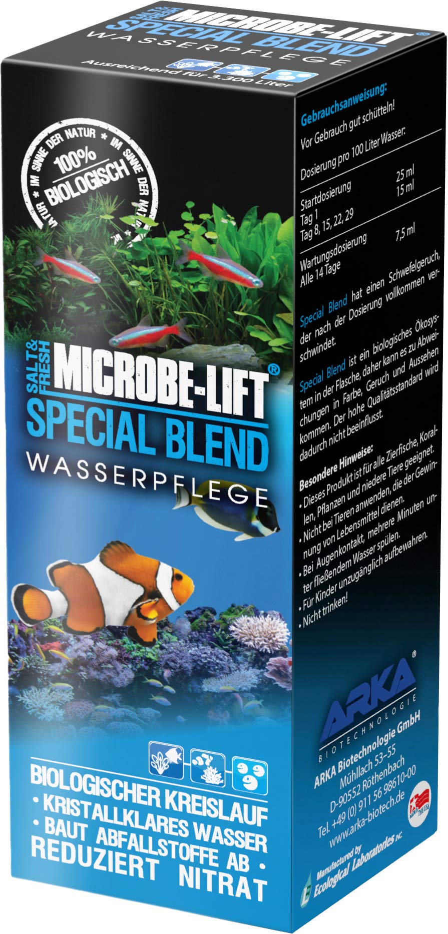 MICROBE-LIFT SPECIAL BLEND – highly active bacteria, for near-natural aquarium, promotes decomposition of impurities, fresh and marine water, 251 ml - PawsPlanet Australia