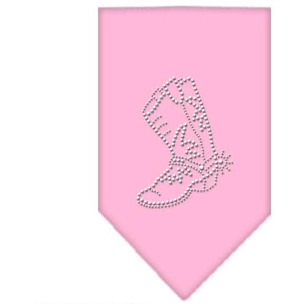 Mirage Boot Rhinestone Dog Bandana, Small, Light Pink S - PawsPlanet Australia
