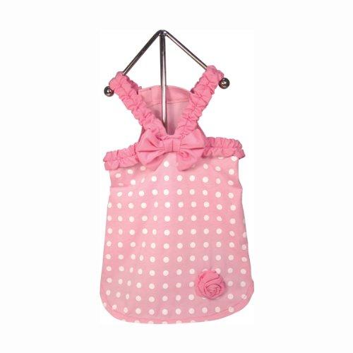 FouFou Dog FFDMSPDD 57055 Miss Polka Dot Dress Pink XL 1050 g - PawsPlanet Australia