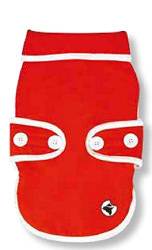 CROCI Padded Sestriere Jacket, 15 cm, Red/White - PawsPlanet Australia