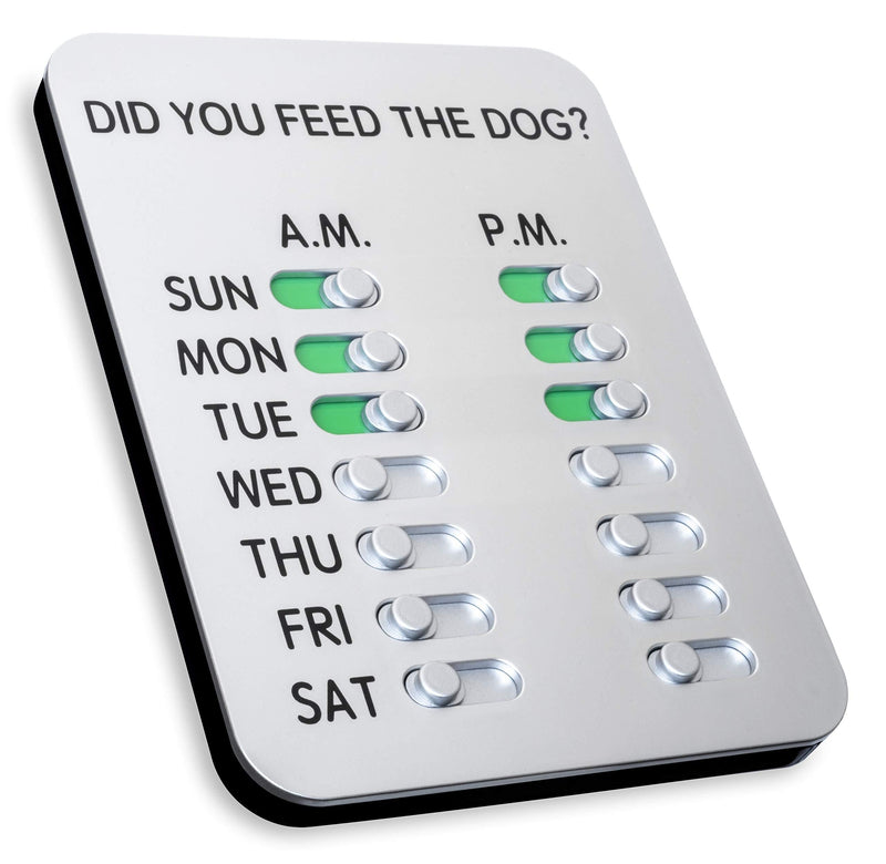 DYFTD The ORIGINAL 'Did You Feed the Dog? (v. 4.0), Silver (865465000107) 1 Count (Pack of 1) - PawsPlanet Australia
