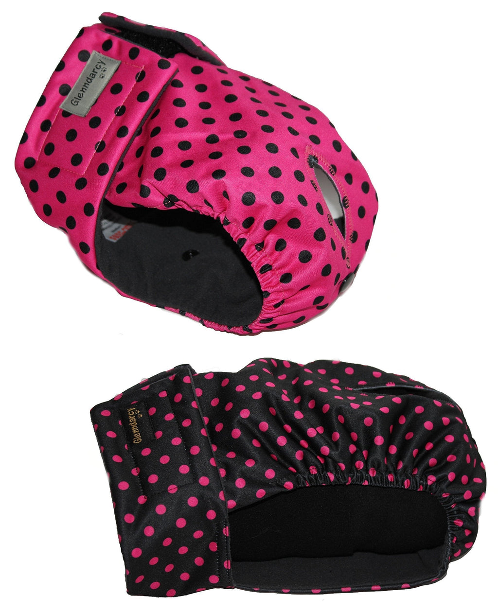 Glenndarcy Size Medium Washable Nappies - 2 PACK - Female Dog Season Diaper - Waterproof Fabric - PawsPlanet Australia