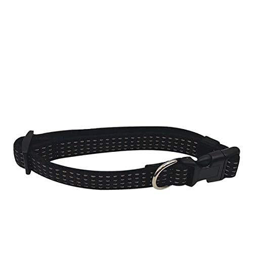 Doogy Dot Reflective Dog Collar Black - PawsPlanet Australia