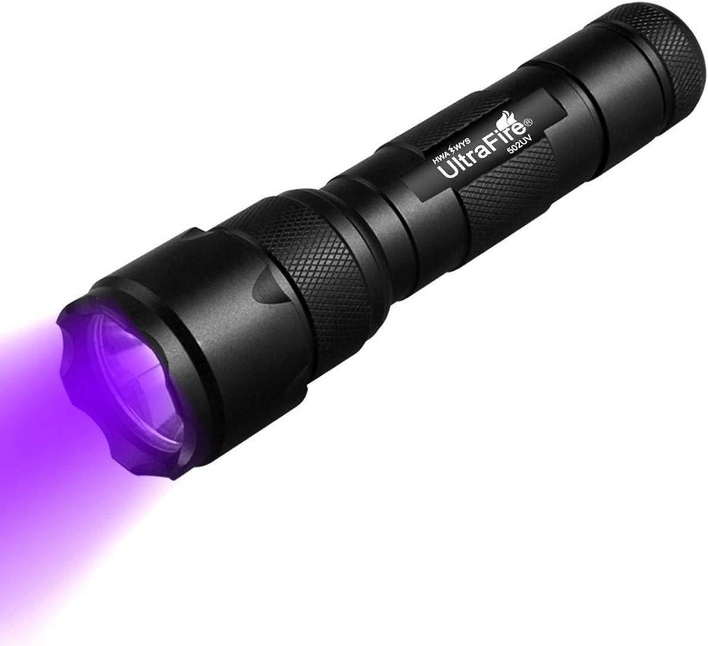 ULTRAFIRE Mini UV Flashlight Super Power 395-405nm Adjustable Focus Blacklight LED Torch for Leak Detector, Pet Urine Stain, Bed Bug - PawsPlanet Australia