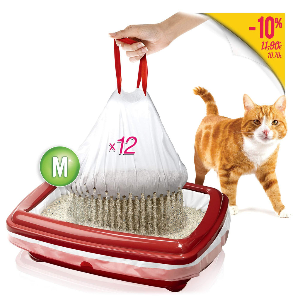 KIVIKS - Set of layered biodegradable filter litter bags - M x 12 MEDIUM x 12 - PawsPlanet Australia