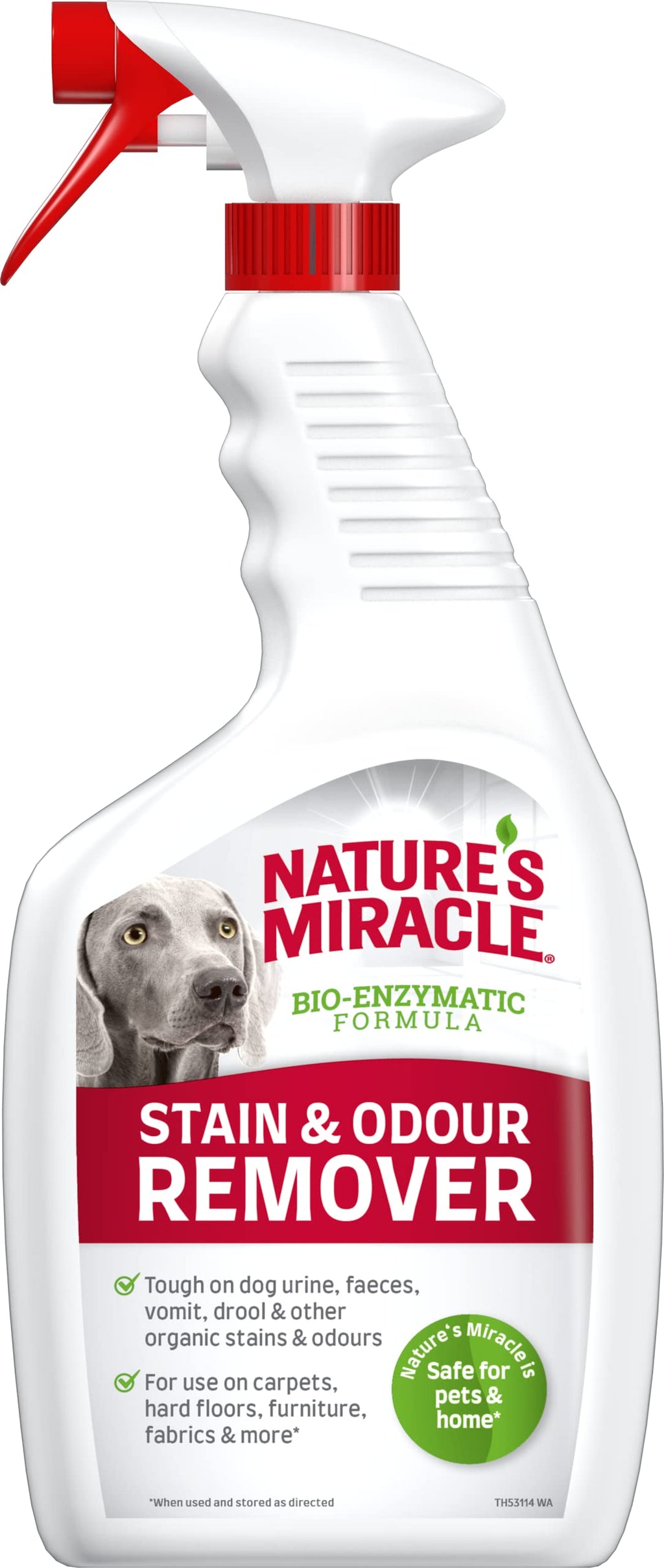 Nature's Miracle Dog Stain & Odour Remover - Bio-Enzymatic Formula 709ml - PawsPlanet Australia