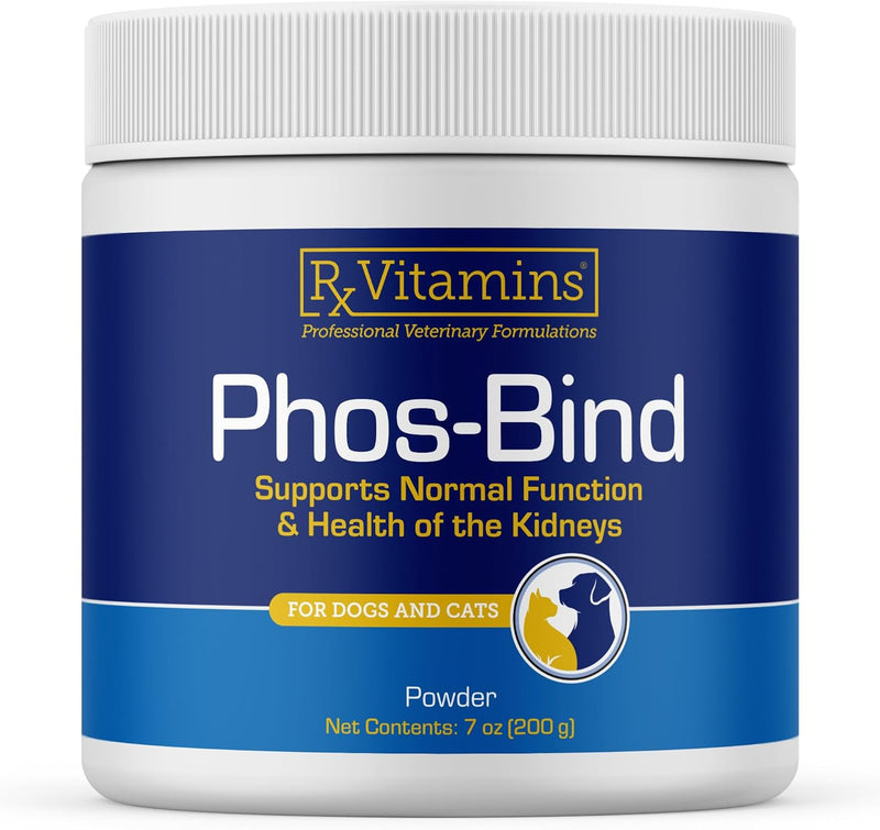 Rx Vitamins for Pets Phos-Bind for Dogs & Cats - Supports Normal Function & Health of Kidneys - 200 g Powder - PawsPlanet Australia