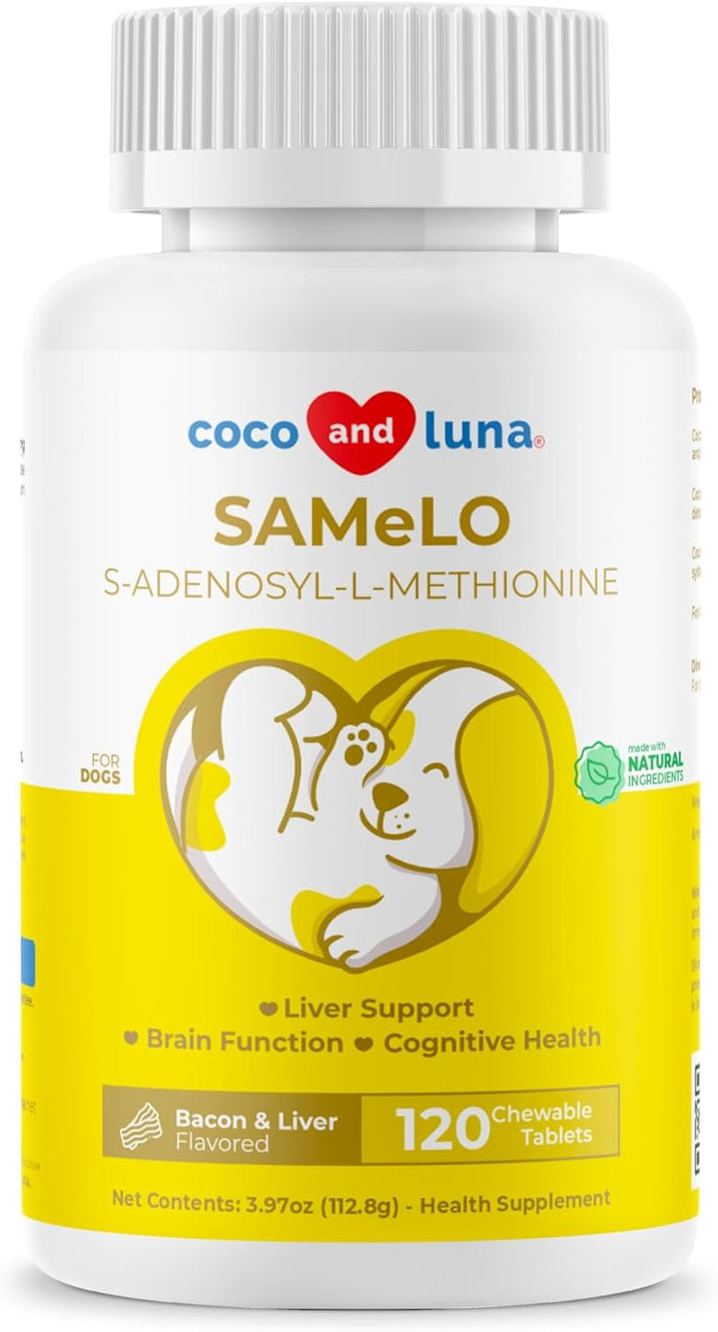 SAMe for Dogs - S-Adenosyl-L-Methionine, Liver Supplements for Dogs - Brain Supplement for Dogs, Promotes Cognitive Support, Liver Support Supplement Tablets - PawsPlanet Australia