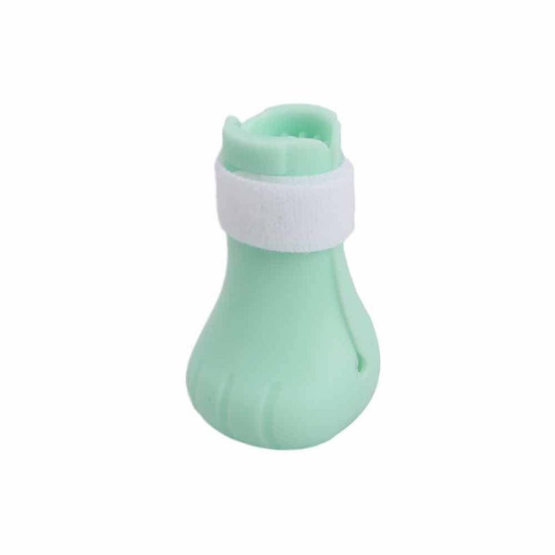 Vctitil 4Pcs Cat Shoes Anti-Scratch Silicone Cat Shoes Boots,Adjustable Cat Paw Protector Foot Covers Cat Claw Protection for Home Bathing(Green) green - PawsPlanet Australia