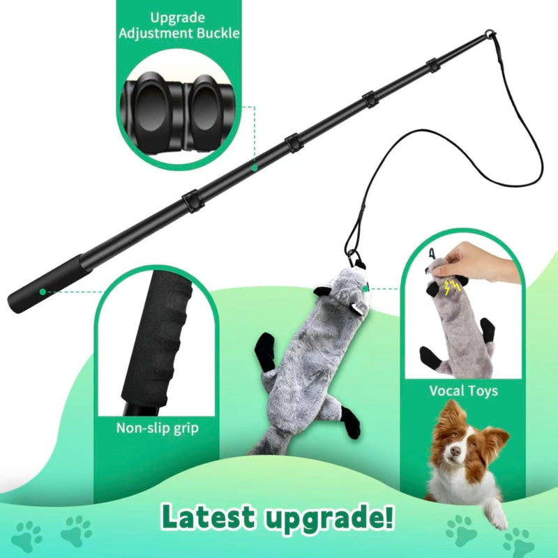 Flirt Pole Dogs, Dog Flirt Pole Extra Strong for Large Medium Small Dogs to Keep The Dog Entertained and Physically Exhausted Ball+Beaver L