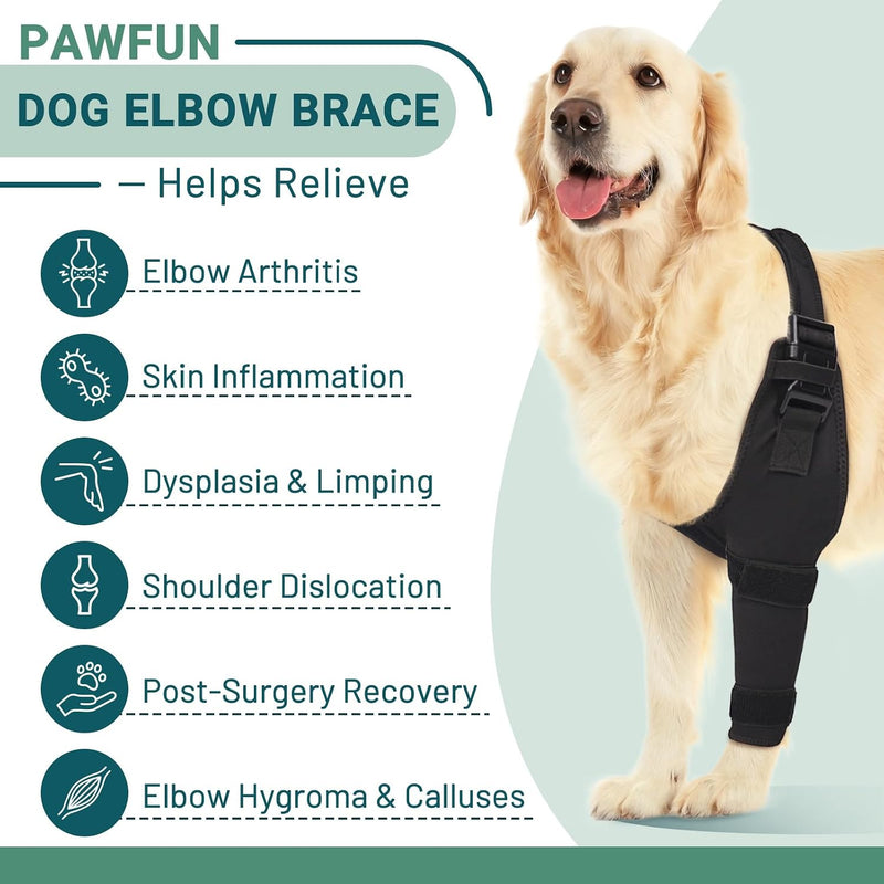 Dog Elbow Braces for Offers Elbow Support and Protection, Brace for Elbow Arthritis, Hygroma, Dysplasia, Shoulder Dislocation, Elbow Wound Healing, et - (Left Leg,M) Left Leg Medium