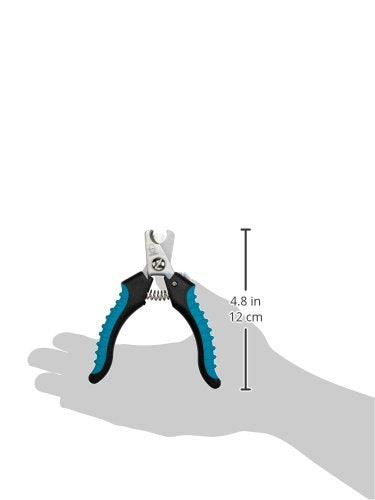 Master Grooming Tools Ergonomic Pro Nail Clippers — Professional Clippers for Trimming Pet Nails - Small, 5⅛",Black/Teal - PawsPlanet Australia