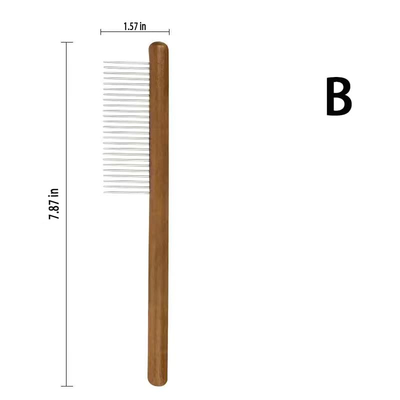 Cat Comb Dog Comb Dog Combs Grooming Matting Professional Grooming Tool for Dog Cat and other pets Cat Combs for Indoor Cats (C) C - PawsPlanet Australia