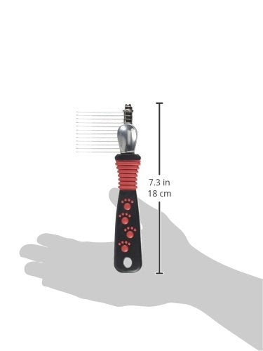 RYAN'S PET SUPPLIES Paw Brothers 12-Blade Dematting Tool for Dog Grooming, Professional Grade, Stainless Steel Blades, Comfort Grip, Gentle on Skin - PawsPlanet Australia
