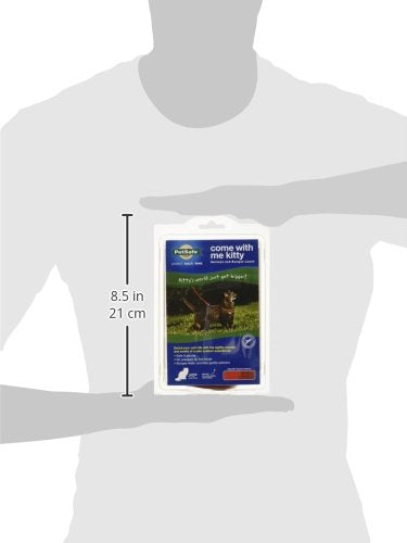 PetSafe Come with Me Kitty Cat Harness & Bungee Leash - Comfortable No-Choke Harness with Lightweight Bungee Leash for Outdoor Fun - Escape Free Pulling Prevention - Large - Red Large (Pack of 1) - PawsPlanet Australia