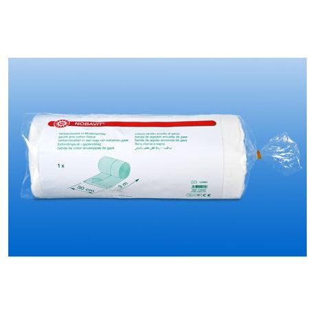 Gauze Wool Roll | 30cm x 3m | Dressing Wadding for Horses & Pets | Suitable for Upholstery Bandages | Wrapped in Gauze | Closed at the Edge | 100% cotton