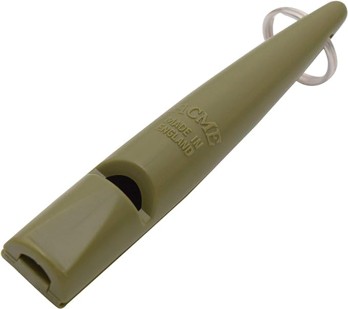 ACME 210.5 Professional Dog Training Whistle with Lanyard. BPA-Free Plastic. 90 dBA. Standardized 5700Hz Frequency for Smaller Dogs. Weatherproof. Made in The UK (Olive Drab) Olive Drab