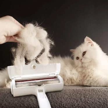Pet Hair Remover - Lint Roller for Dog and Cat Hair | Portable, Reusable, Eco-Friendly Pet Hair Remover Brush for Couches, Carpet, Bedding, Clothes, and Car | Pet Supplies & Grooming | Blue - PawsPlanet Australia