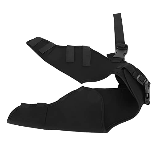 Akozon Pet Dog Knee for Hind Leg Recovery Hip Brace Support Arthritis Right Leg Arthritis Suitable for Small Dogs Such as Yorkshire Terrier (Leggings) HJ25 rear double leggings black XS