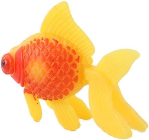3Pcs Artificial Gold Fish for Aquarium Freshwater Saltwater for Tank Decorations Moving Plastic Small Fish Aquarium Gravel Sand Decorations - PawsPlanet Australia