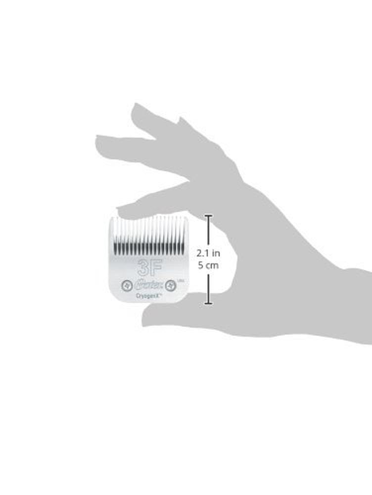 Oster Professional Pet & Dog Grooming Blades - Size 3F Cryogen-X Clipper - Compatable with all Oster Detachable Blade Clippers - Long-lasting, High-Carbon Steel & Ultra-Sharp Carbon Steel - PawsPlanet Australia